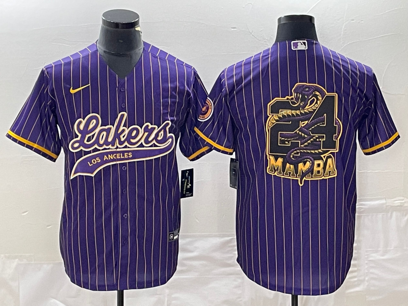 Men Los Angeles Lakers 24 Bryant purple 2024 NBA Jersey2024112002